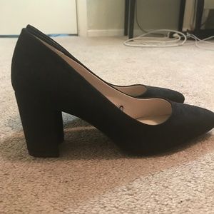 H&M Faux Suede Block Heels